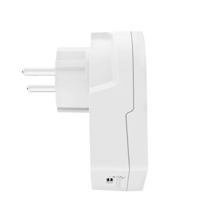 Reisadapter Europa USB C20PD voor reizigers in Tsjechië, USB-C 20W, type E/F