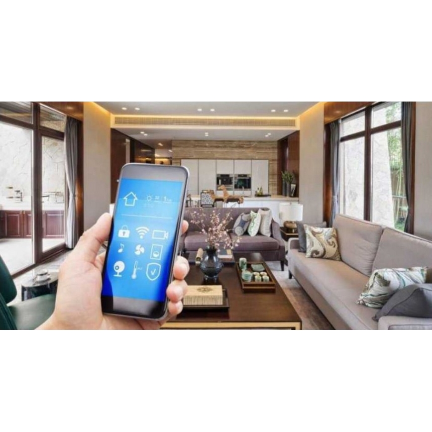 Slim dubbel stopcontact SMART 3680W/230V/16A Wi-Fi Tuya SCHUKO
