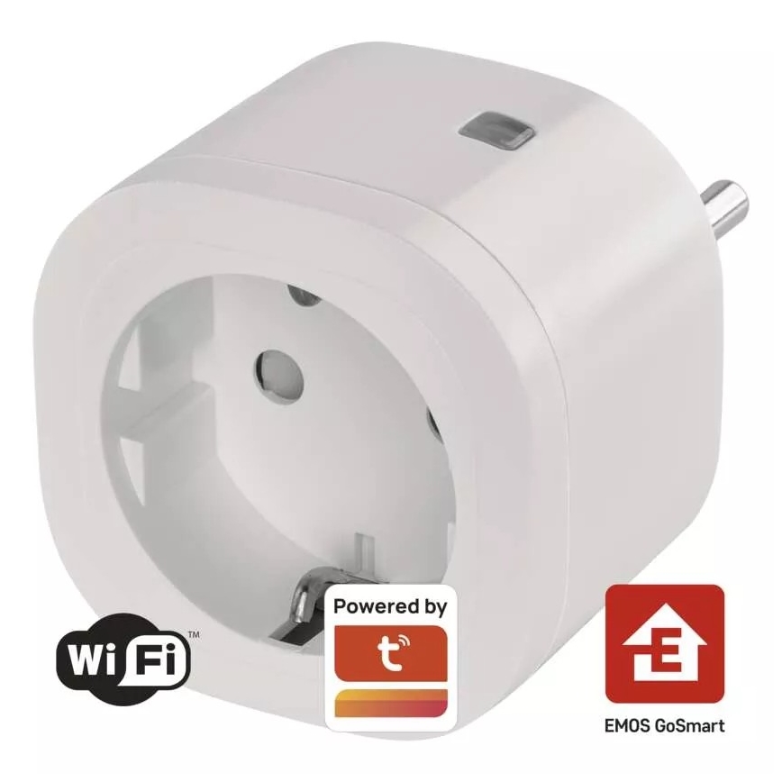 Slim stopcontact SCHUKO GoSmart 3680W/230V/16A Wi-Fi Tuya