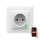 Slim stopcontact SMART 3680W/230V/16A Wi-Fi Tuya SCHUKO
