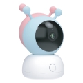 Slimme babyfoon met bewegingssensor 2K 5V Wi-Fi Tuya roze/blauw