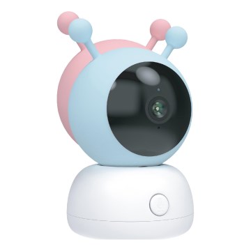 Slimme babyfoon met bewegingssensor 2K 5V Wi-Fi Tuya roze/blauw