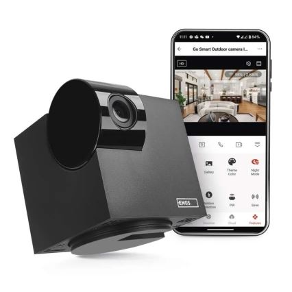 Slimme binnen-draaibare camera met bewegingssensor GoSmart 5V Wi-Fi Tuya zwart