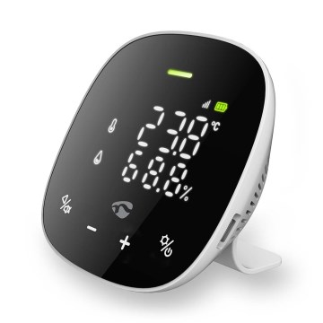 Slimme luchtkwaliteitsmonitor met LED scherm SmartLife Wi-Fi