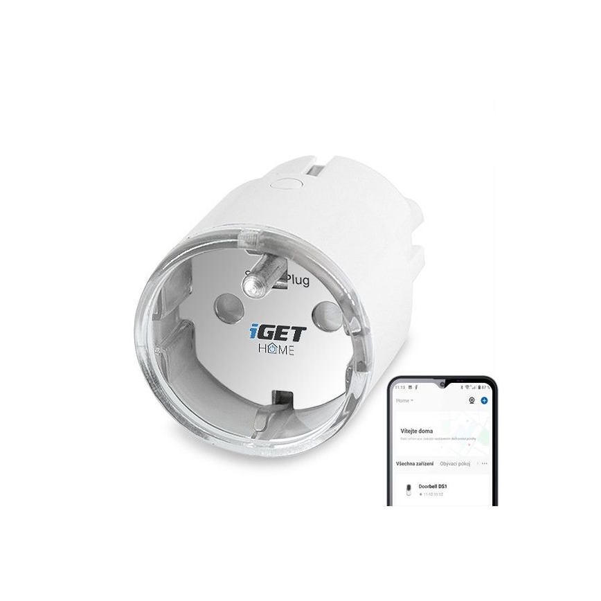 Slimme stekker met verbruiksmeting 3680W/230V Wi-Fi Tuya