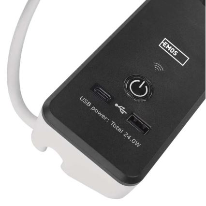 Slimme verlengkabel met schakelaar GoSmart 4Z + 1x USB-A + 1x USB-C 2 m Wi-Fi Tuya