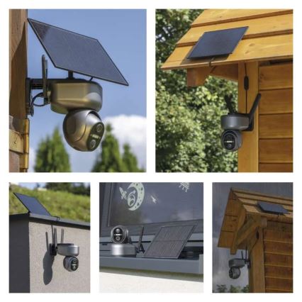 Slimme zonnecamera met GoSmart-sensor, 4G/LTE, 10400 mAh, 5V, IP65, Tuya