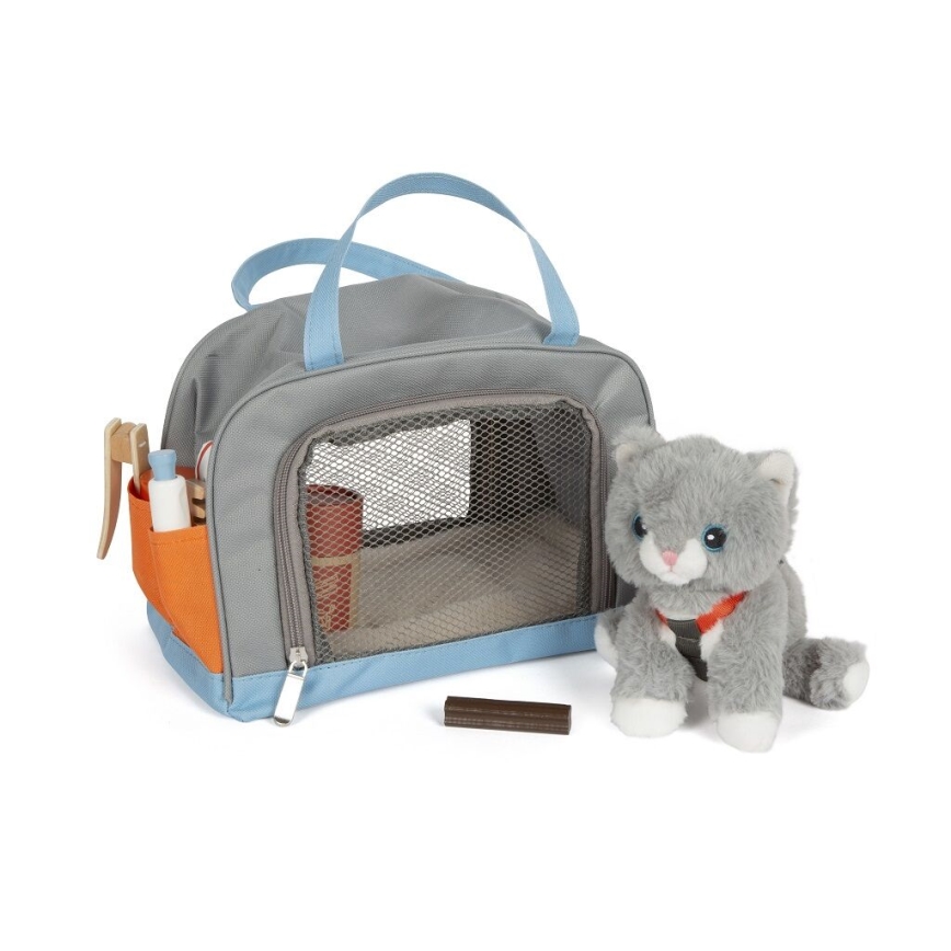 Small Foot - Chat en peluche avec kit d'entretien