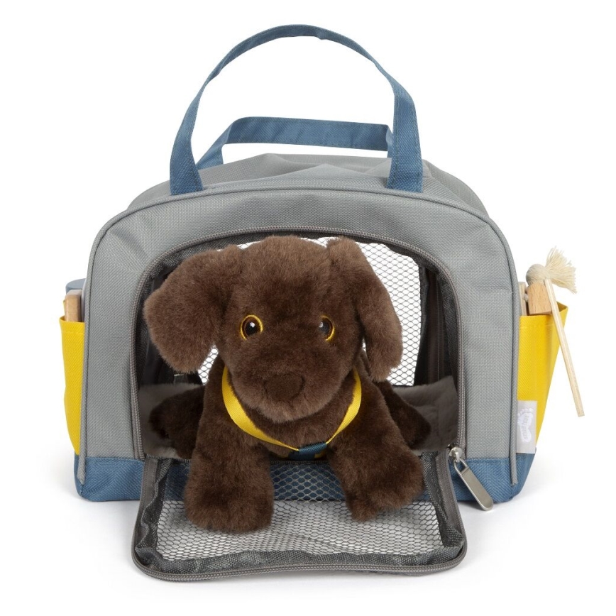 Small Foot - Chien en peluche avec kit d'entretien