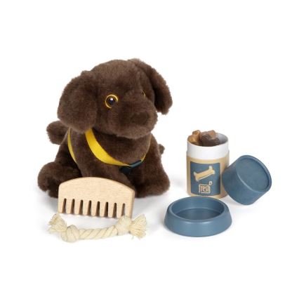 Small Foot - Chien en peluche avec kit d'entretien