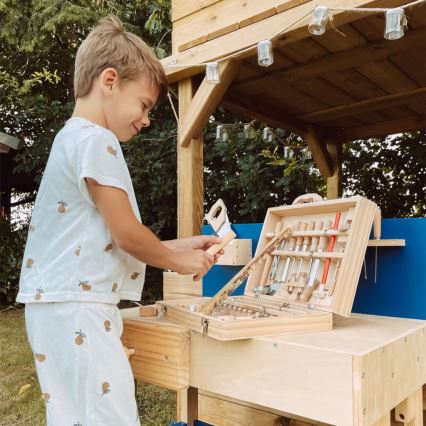 Small Foot - Koffer met houten gereedschap Deluxe