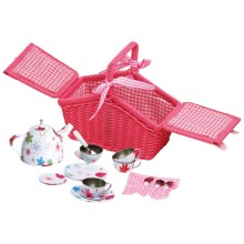 Small Foot - Picknickmand met servies roze