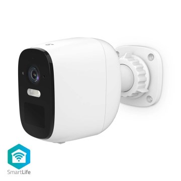 Smart buitenshuis oplaadbaar camera met sensor SmartLife 4MP Quad HD 1440p 5V/5200mAh Wi-Fi Tuya IP66