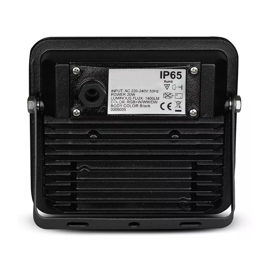 Smart projecteur LED RGB à intensité variable LED/20W/230V IP65 noir