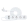 Smart verlenging kabel met schakelaar 4Z Type E + 2x USB-A + 1x USB-C 1,5m Wi-Fi Tuya wit