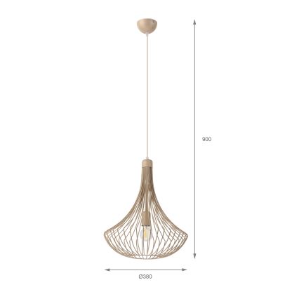Snoerlamp BALERINA 1xE27/15W/230V beige