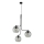 Snoerlamp CESAR 3xE27/15W/230V zwart/rookgrijs