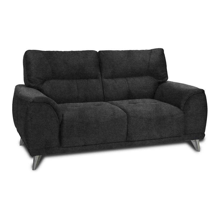 Sofa à deux places LIVORNO noir