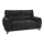 Sofa à deux places LIVORNO noir