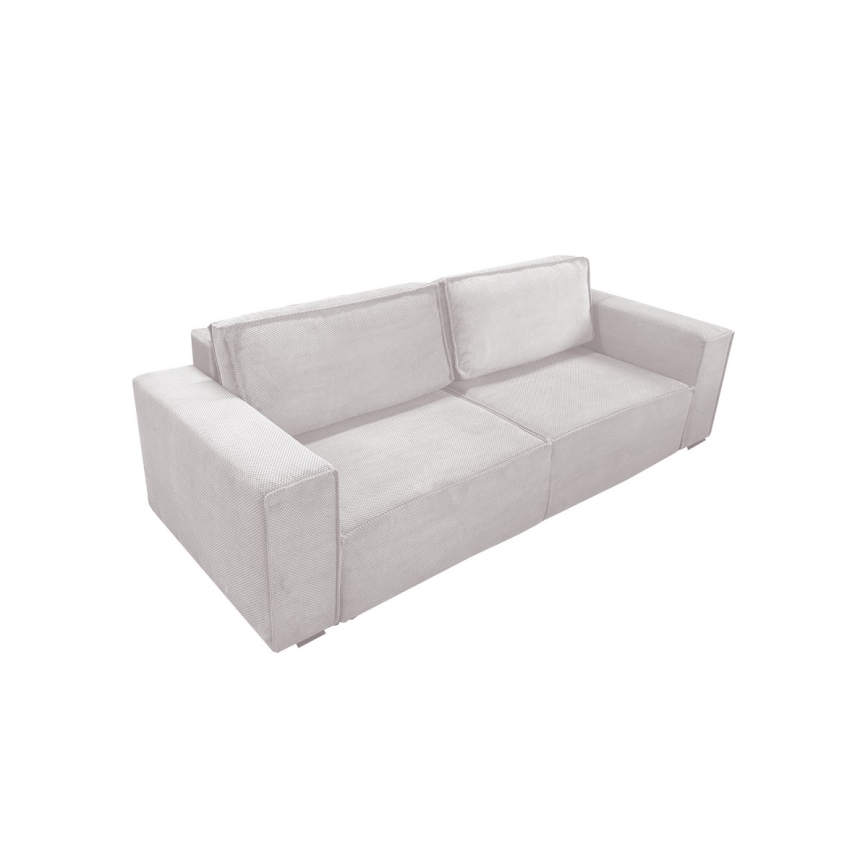 Sofa pliable avec un espace de stockage RONDA beige