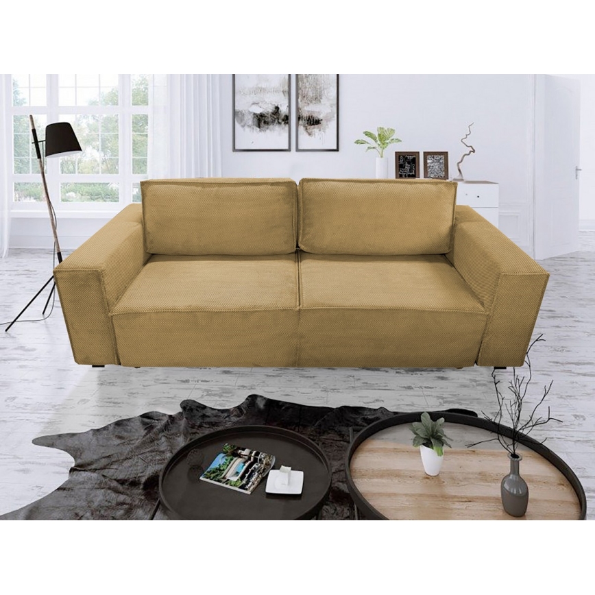 Sofa pliable avec un espace de stockage RONDA orange