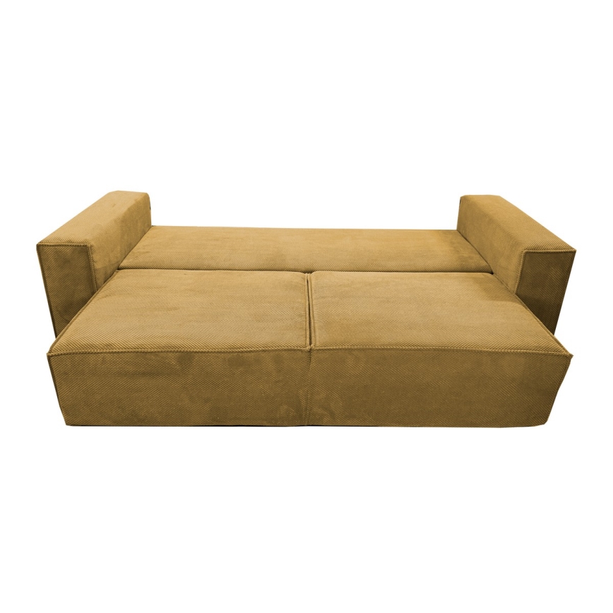Sofa pliable avec un espace de stockage RONDA orange