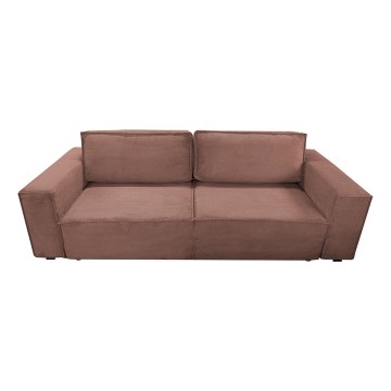 Sofa pliable avec un espace de stockage RONDA rouge