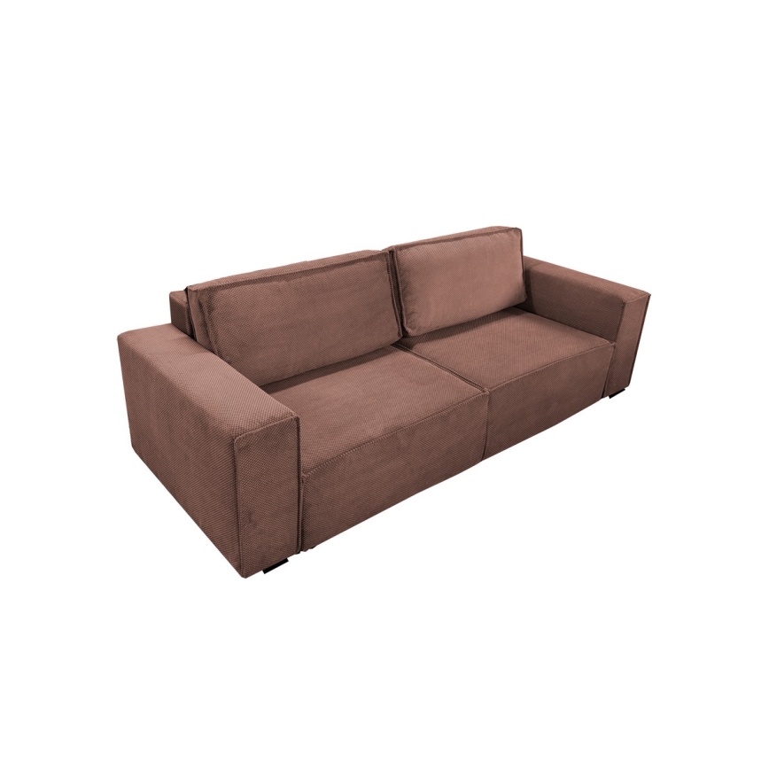 Sofa pliable avec un espace de stockage RONDA rouge
