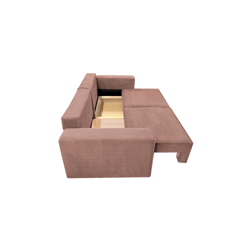 Sofa pliable avec un espace de stockage RONDA rouge