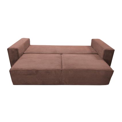 Sofa pliable avec un espace de stockage RONDA rouge