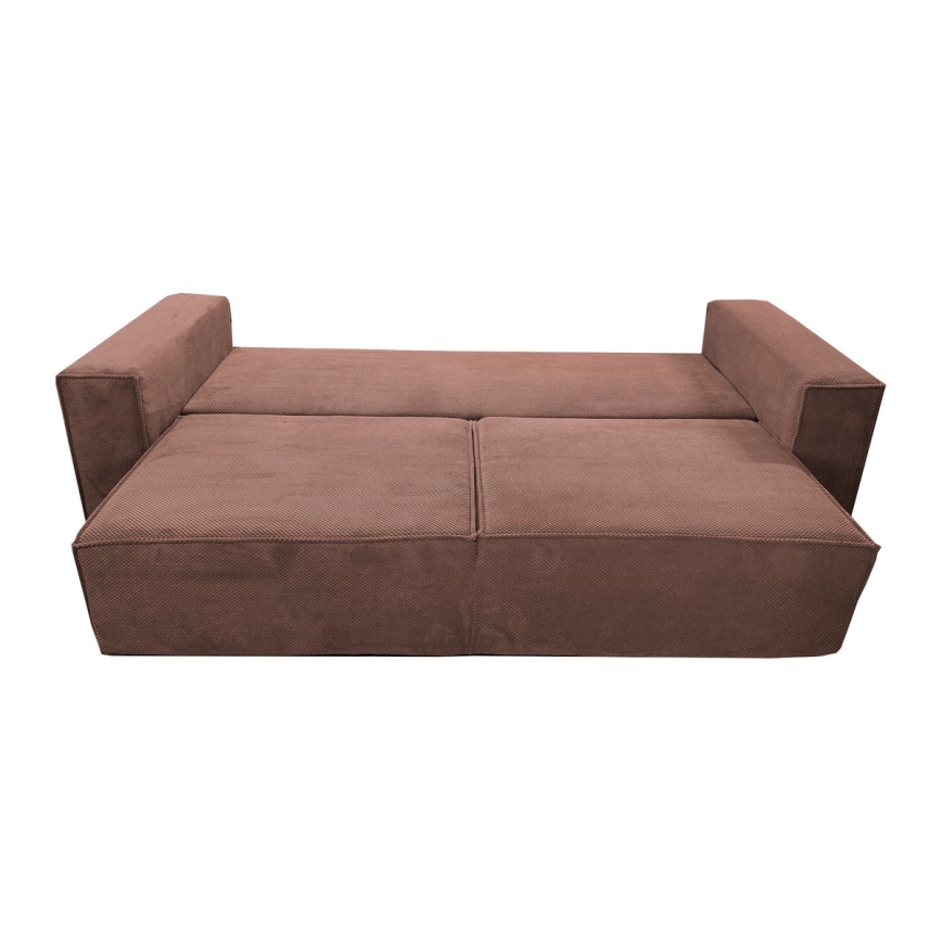 Sofa pliable avec un espace de stockage RONDA rouge