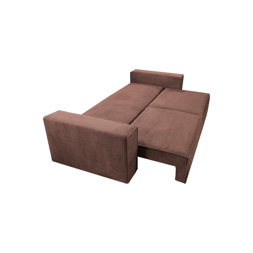 Sofa pliable avec un espace de stockage RONDA rouge