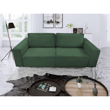 Sofa pliable avec un espace de stockage RONDA vert