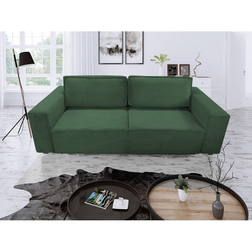 Sofa pliable avec un espace de stockage RONDA vert