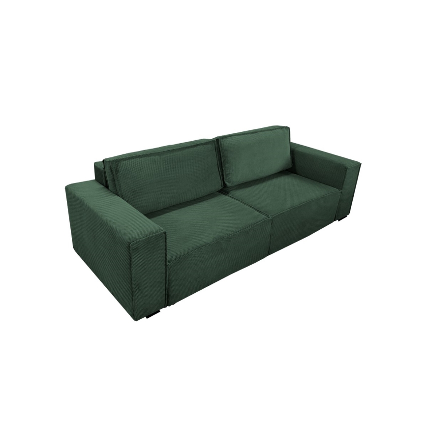 Sofa pliable avec un espace de stockage RONDA vert