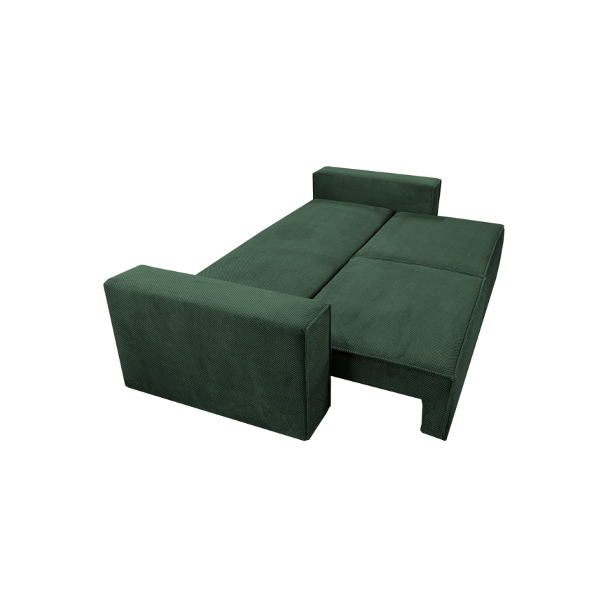 Sofa pliable avec un espace de stockage RONDA vert