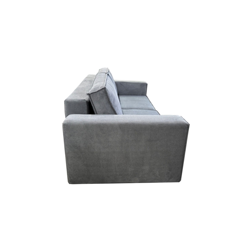Sofa trois places pliable avec espace de rangement RONDA gris