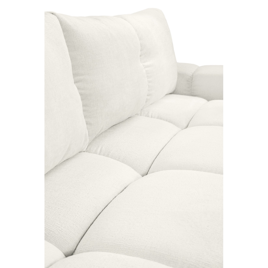 Sofa trois places pliable et rembourré avec un espace de stockage ALMADA beige