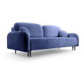 Sofa trois places pliable et rembourré CLOUDY bleu