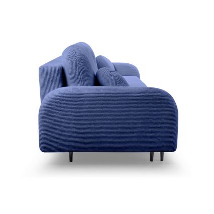 Sofa trois places pliable et rembourré CLOUDY bleu