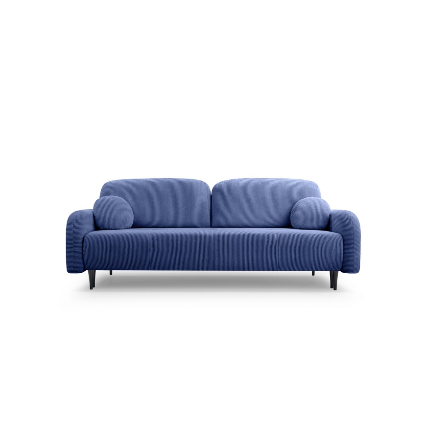 Sofa trois places pliable et rembourré CLOUDY bleu