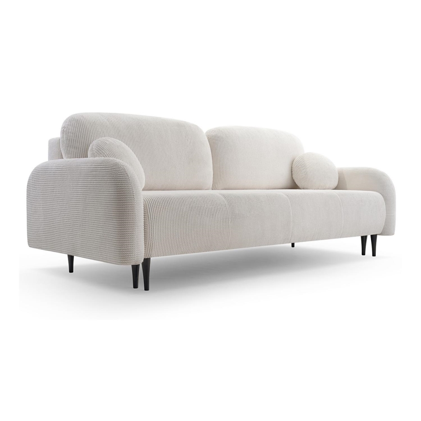 Sofa trois places pliable et rembourré CLOUDY crème