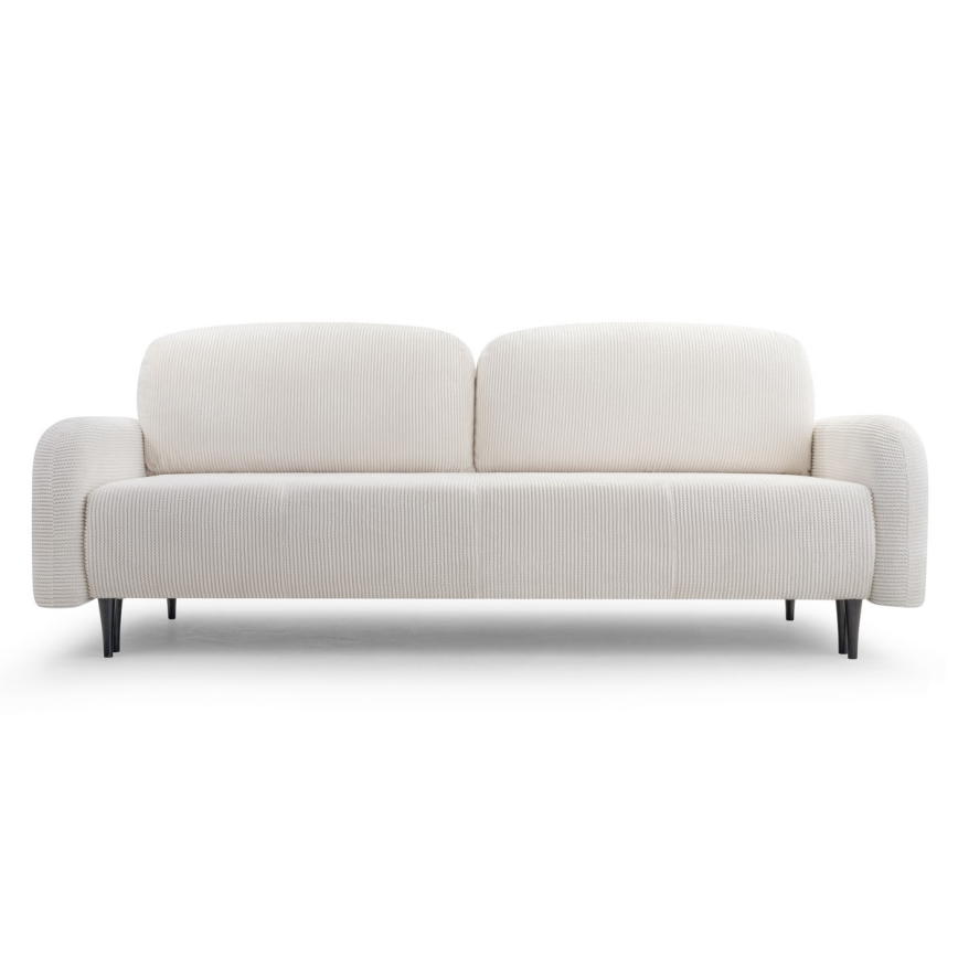 Sofa trois places pliable et rembourré CLOUDY crème