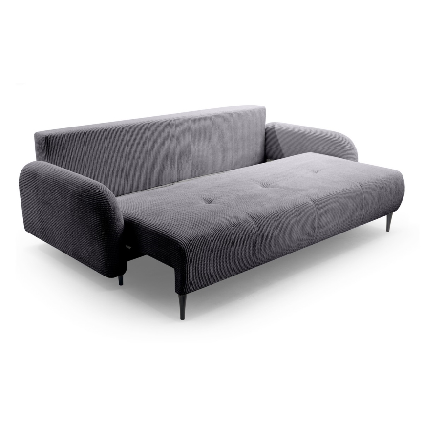 Sofa trois places pliable et rembourré CLOUDY gris