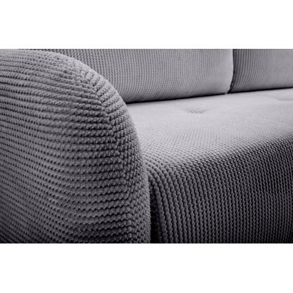 Sofa trois places pliable et rembourré CLOUDY gris