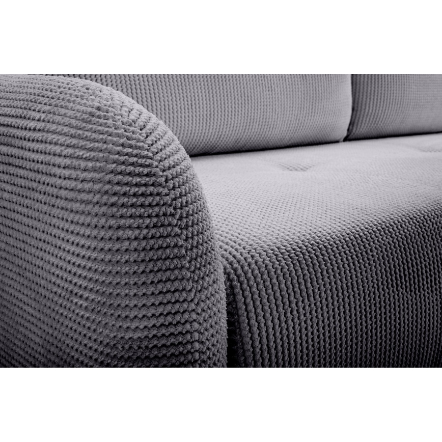 Sofa trois places pliable et rembourré CLOUDY gris