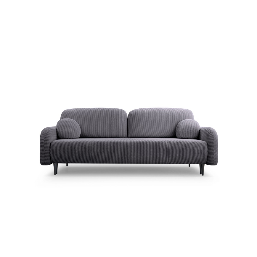 Sofa trois places pliable et rembourré CLOUDY gris