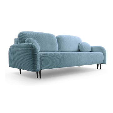Sofa trois places pliable et rembourré CLOUDY vert