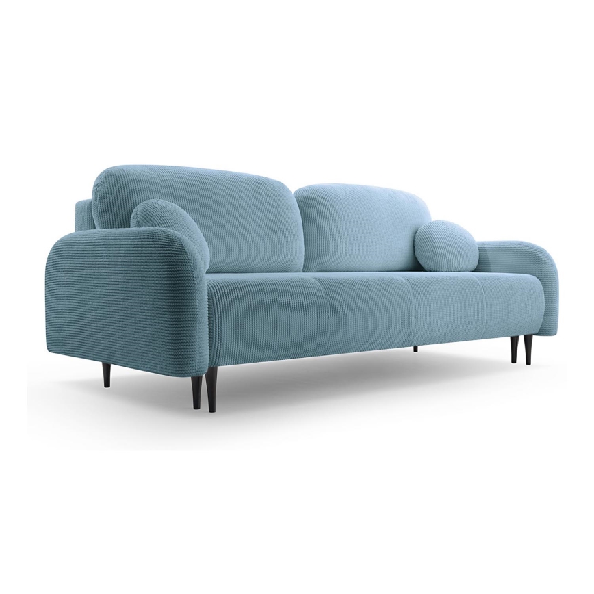 Sofa trois places pliable et rembourré CLOUDY vert
