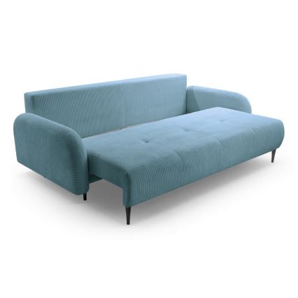 Sofa trois places pliable et rembourré CLOUDY vert